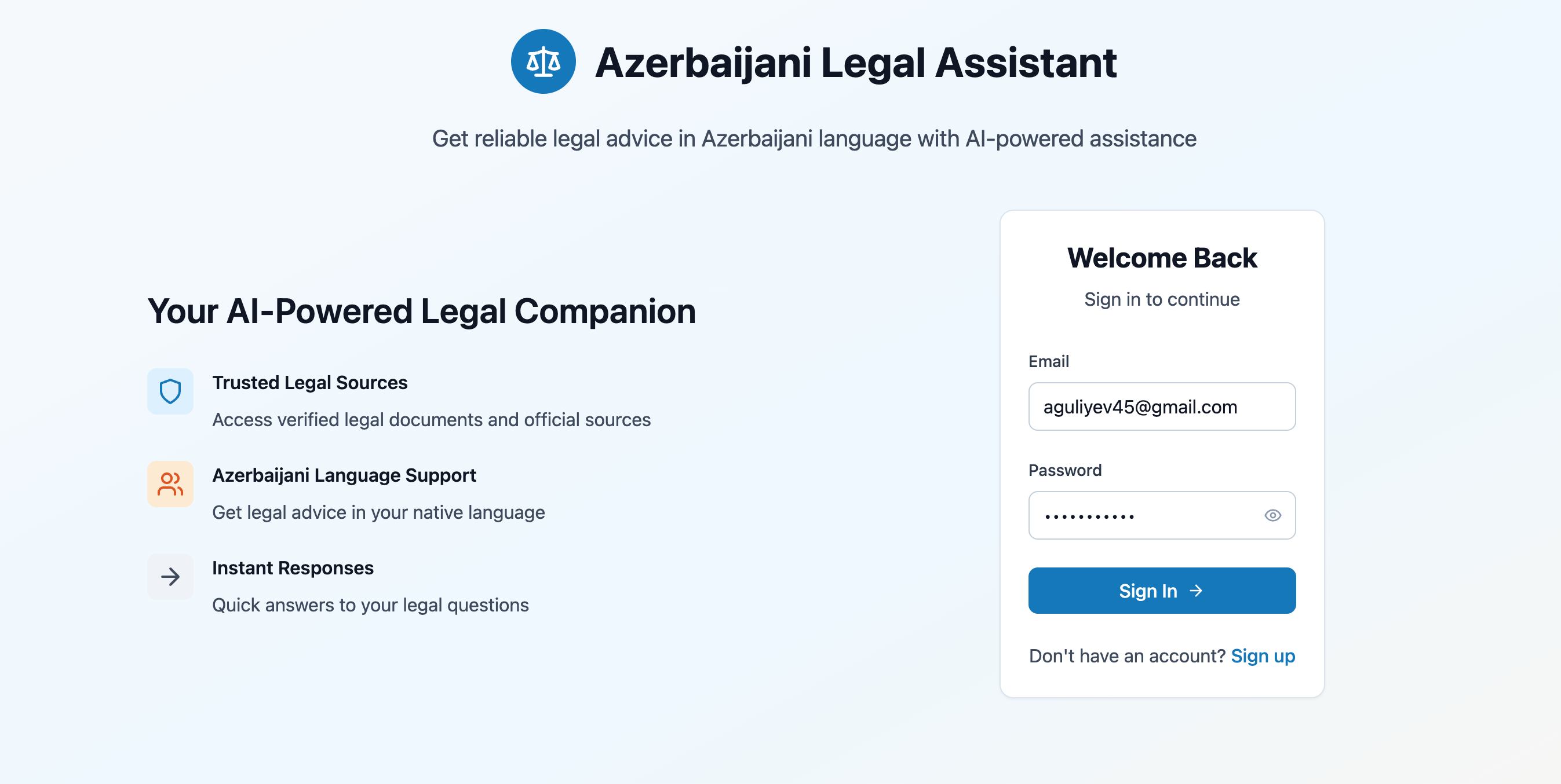 ChatVocate: Azerbaijani Legal AI